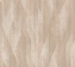 Vliestapete Rauten Streifen Grafik Beige Braun 39104-3
