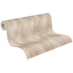 Vliestapete Rauten Streifen Grafik Beige Braun 39104-3