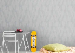 Vliestapete Rauten Streifen Grafik Grau Weiß 39104-4