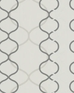 Vliestapete Retro cremebeige anthrazit Glanz Marburg 57840