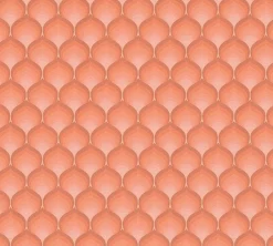 Vliestapete Retro Fächer Grafik Rot Orange 39538-5