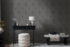 Vliestapete Retro Schwarz Gold Silber Metallic 39937-4