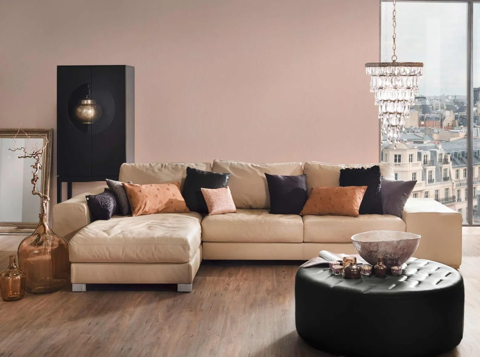 Vliestapete Rinden-Motiv rosa 30430-3