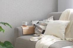 Vliestapete Rosen Landhausstil Grau Pink Weiß 39067-2