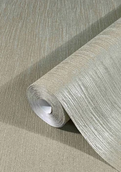 Vliestapete Sand-Struktur Streifen greige Glanz 32505
