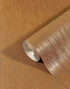 Vliestapete Sand-Struktur Streifen gold-braun 32517