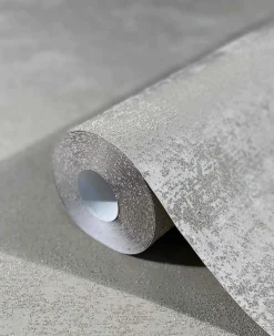 Vliestapete Sand-Struktur Uni greige Glanz 32510