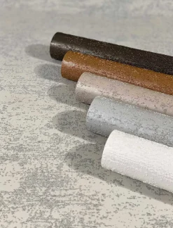 Vliestapete Sand-Struktur Uni grau Glanz 32508