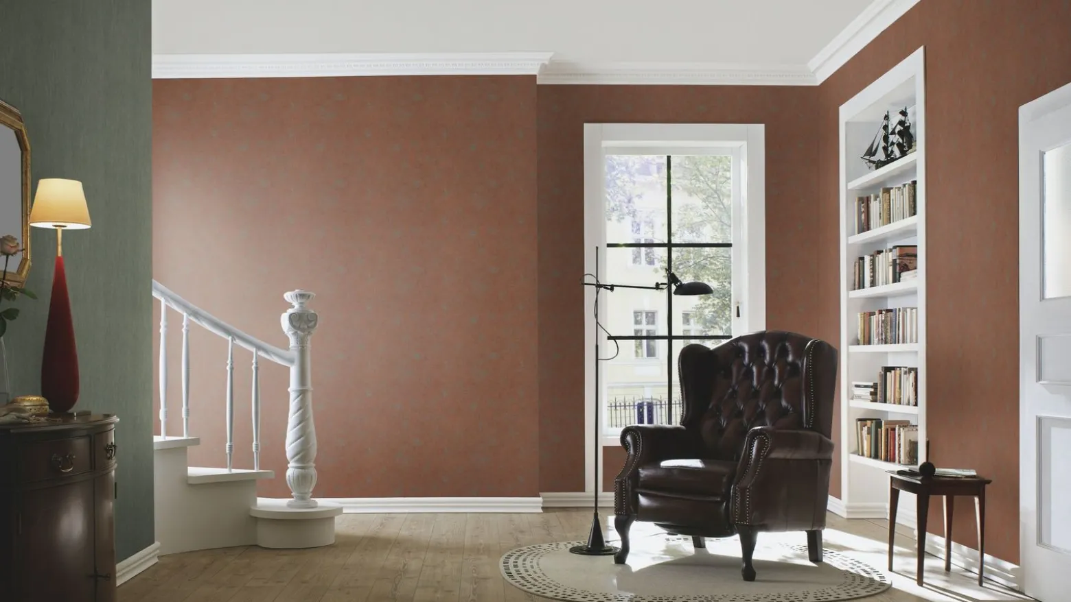Vliestapete Schlangen Design rot grau Highlands 550672