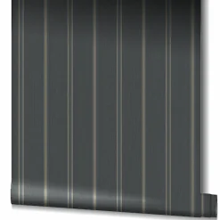 Vliestapete Schwarz Gold Streifen Marburg 31579