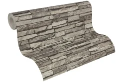 Vliestapete Steine Schieferstein grau Lutèce 95833-1