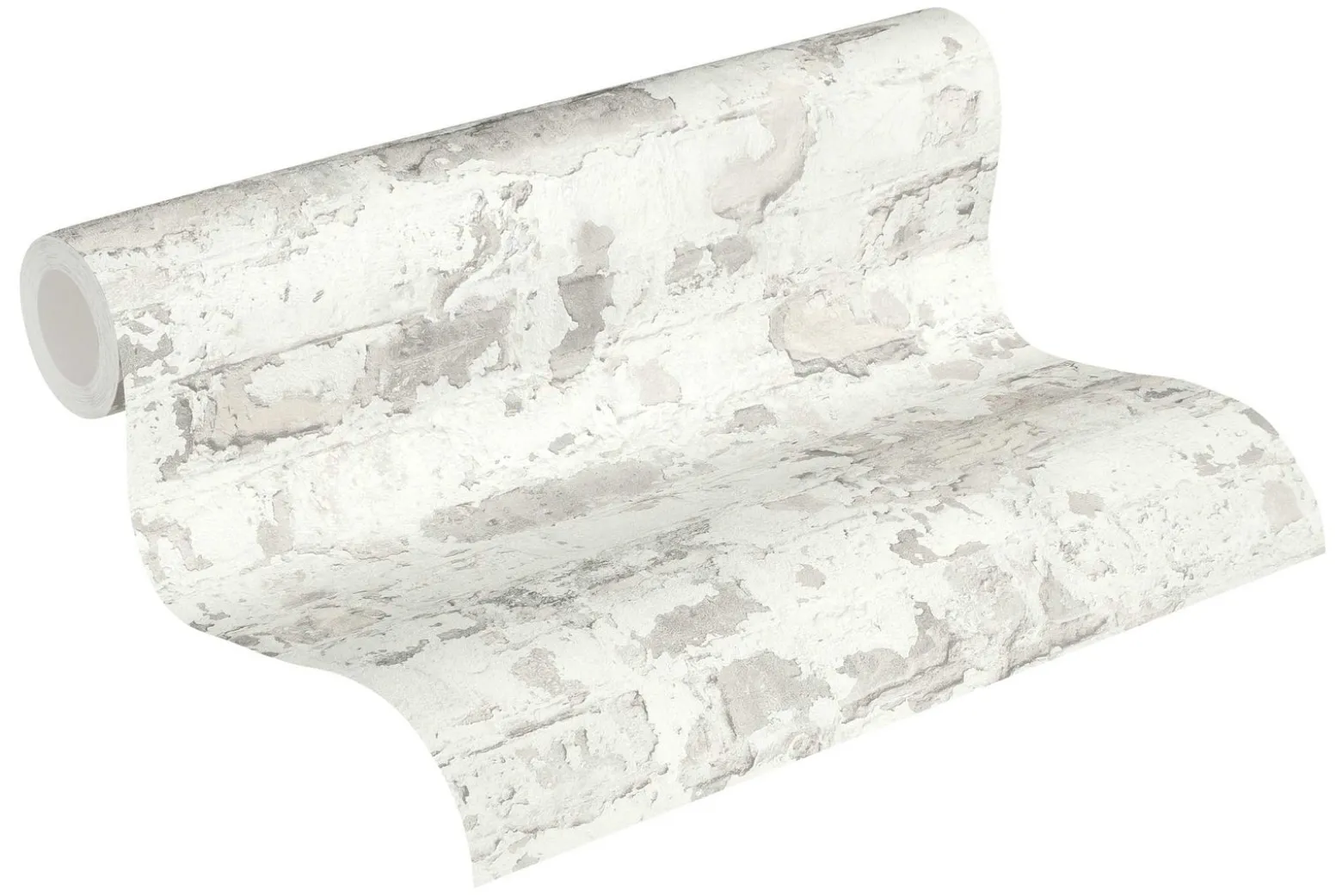 Vliestapete Steinmauer Vintage grau creme 36929-3