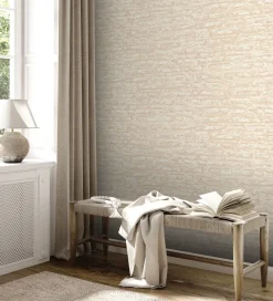 Vliestapete Stein Optik Beige Weiß 39027-2