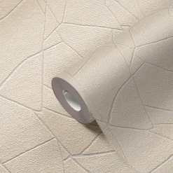 Vliestapete Steinoptik Beige Creme Metallic 39934-2