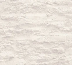 Vliestapete Stein-Optik creme weiß 95908-3