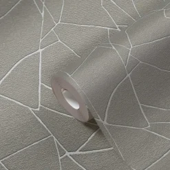 Vliestapete Steinoptik Grau Silber Metallic 39934-3
