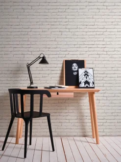 Vliestapete Stein-Optik Mauer Grau Weiß 31943-1