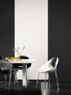 Vliestapete Stein-Optik schwarz livingwalls 1395-11
