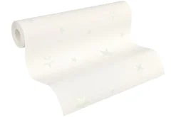 Vliestapete Sterne Fluoreszierend weiß 32440-1