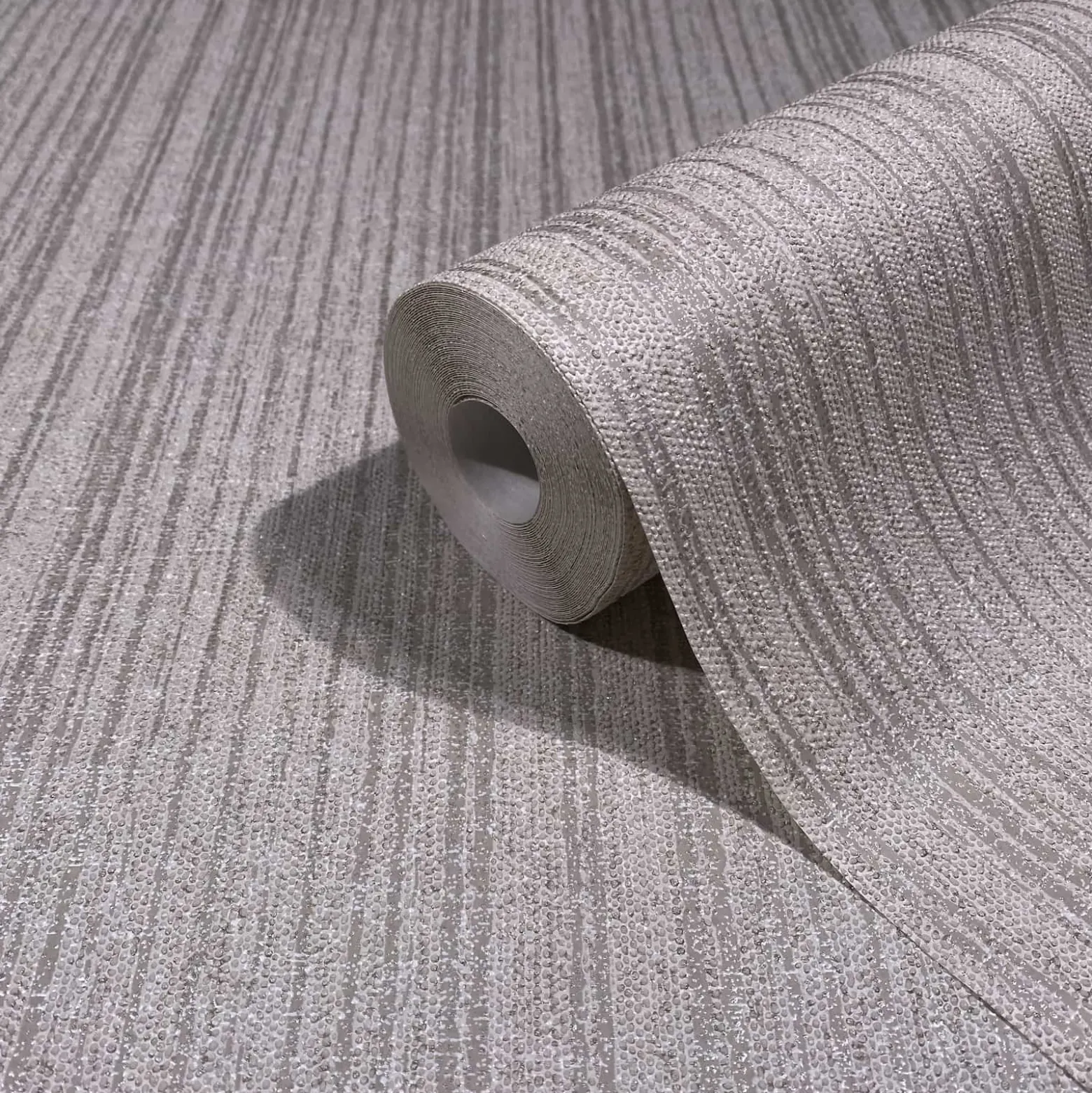 Vliestapete Streifen Beige Grau Metallic 82444