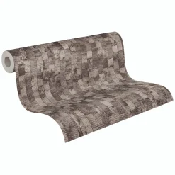 Vliestapete Streifen Betonoptik Grau Beige 79008-2