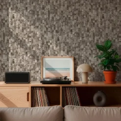 Vliestapete Streifen Betonoptik Grau Beige 79008-2