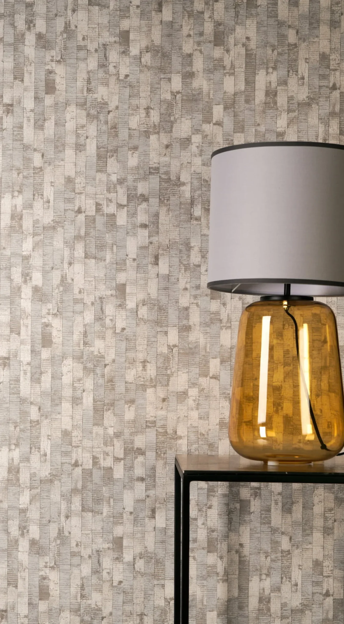 Vliestapete Streifen Betonoptik Grau Creme 79008-1