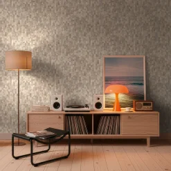 Vliestapete Streifen Betonoptik Grau Creme 79008-1
