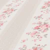 Vliestapete Streifen Blumen Punkte Beige Rosa 39069-4