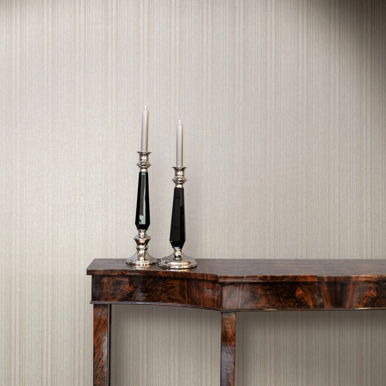 Vliestapete Streifen Creme Beige Metallic 82446