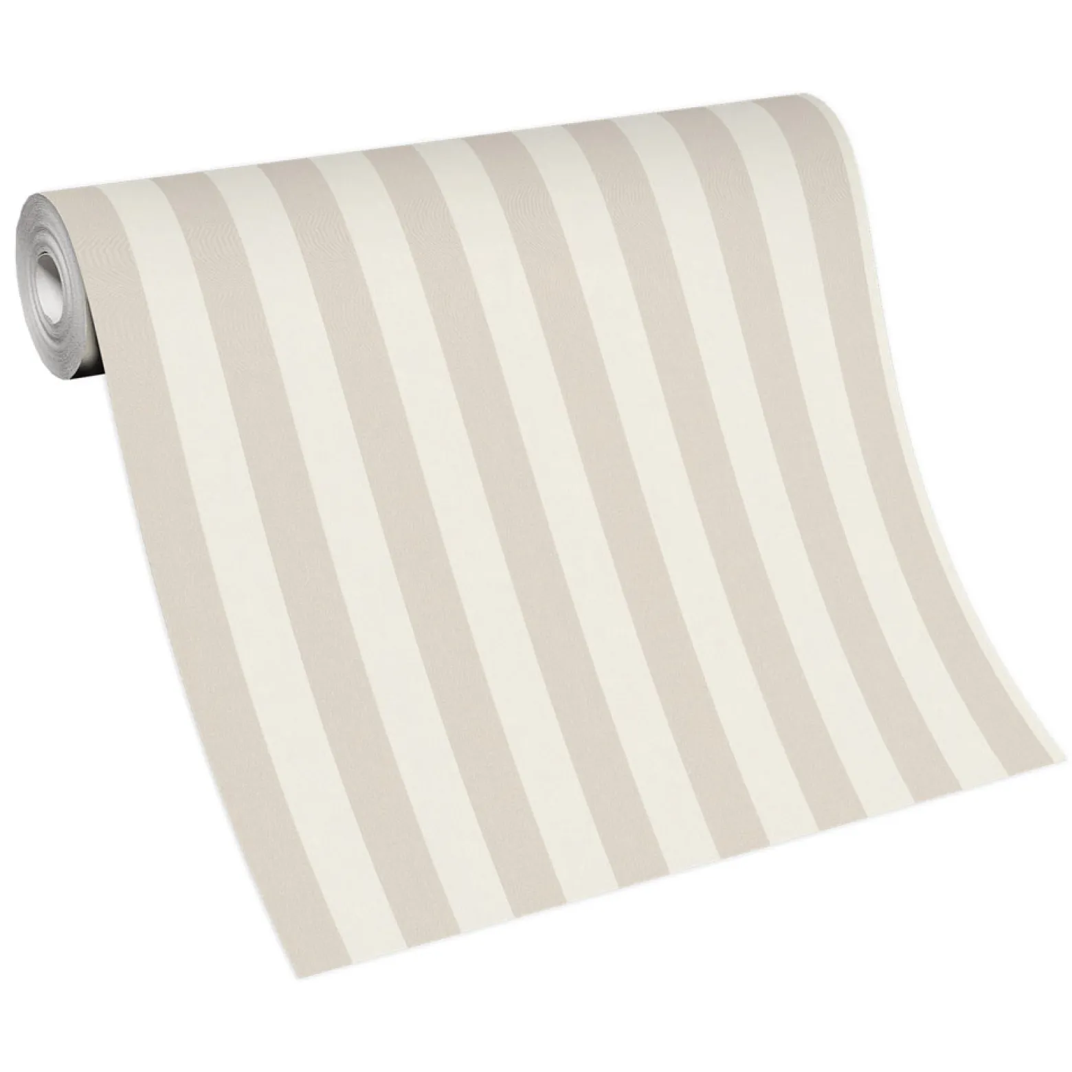 Vliestapete Streifen Creme Beige Metallic 10290-02