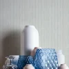 Vliestapete Streifen Landhausstil Weiß Blau 39076-4