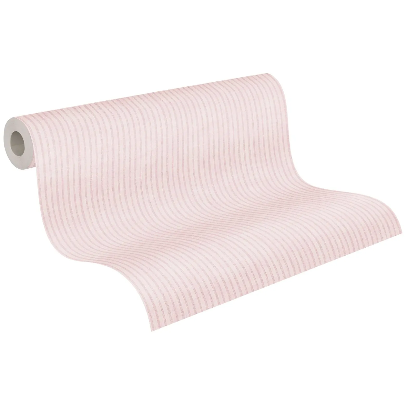 Vliestapete Streifen Landhausstil Creme Rosa 39076-1