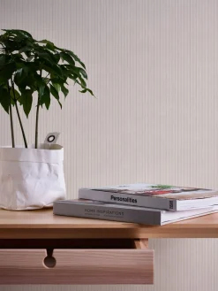 Vliestapete Streifen Landhausstil Weiß Grau 39076-2