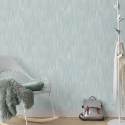Vliestapete Streifen Linien Abstrakt Blau 10398-35