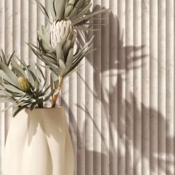 Vliestapete Streifen Marmoroptik Beige Grau 89006
