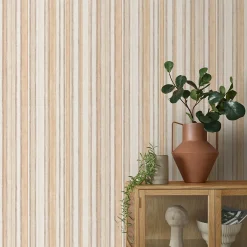 Vliestapete Streifen Muster Braun Beige Creme 10588-32