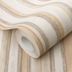 Vliestapete Streifen Muster Braun Beige Creme 10588-32