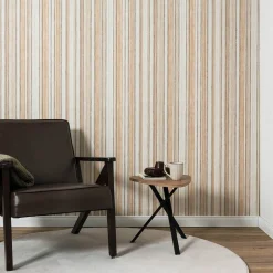 Vliestapete Streifen Muster Braun Beige Creme 10588-32
