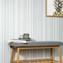 Vliestapete Streifen Muster Blau Beige Grau 10588-19