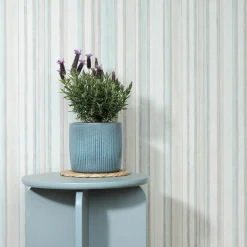 Vliestapete Streifen Muster Blau Beige Grau 10588-19