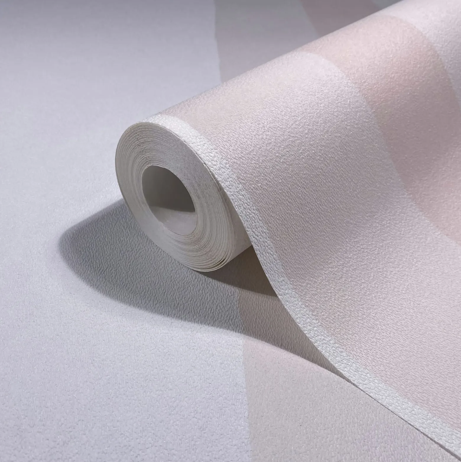 Vliestapete Streifen Muster Modern Weiß Rosa 82561