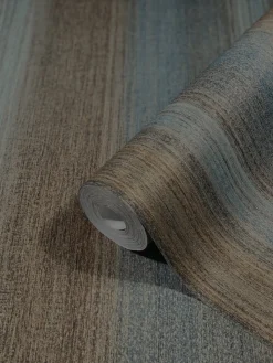 Vliestapete Streifen Struktur Glanz blau gold 32839