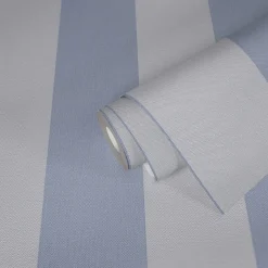 Vliestapete Streifen Struktur Blau Lila 3979-04
