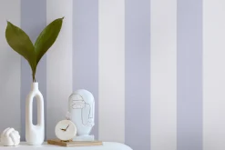 Vliestapete Streifen Struktur Blau Lila 3979-04