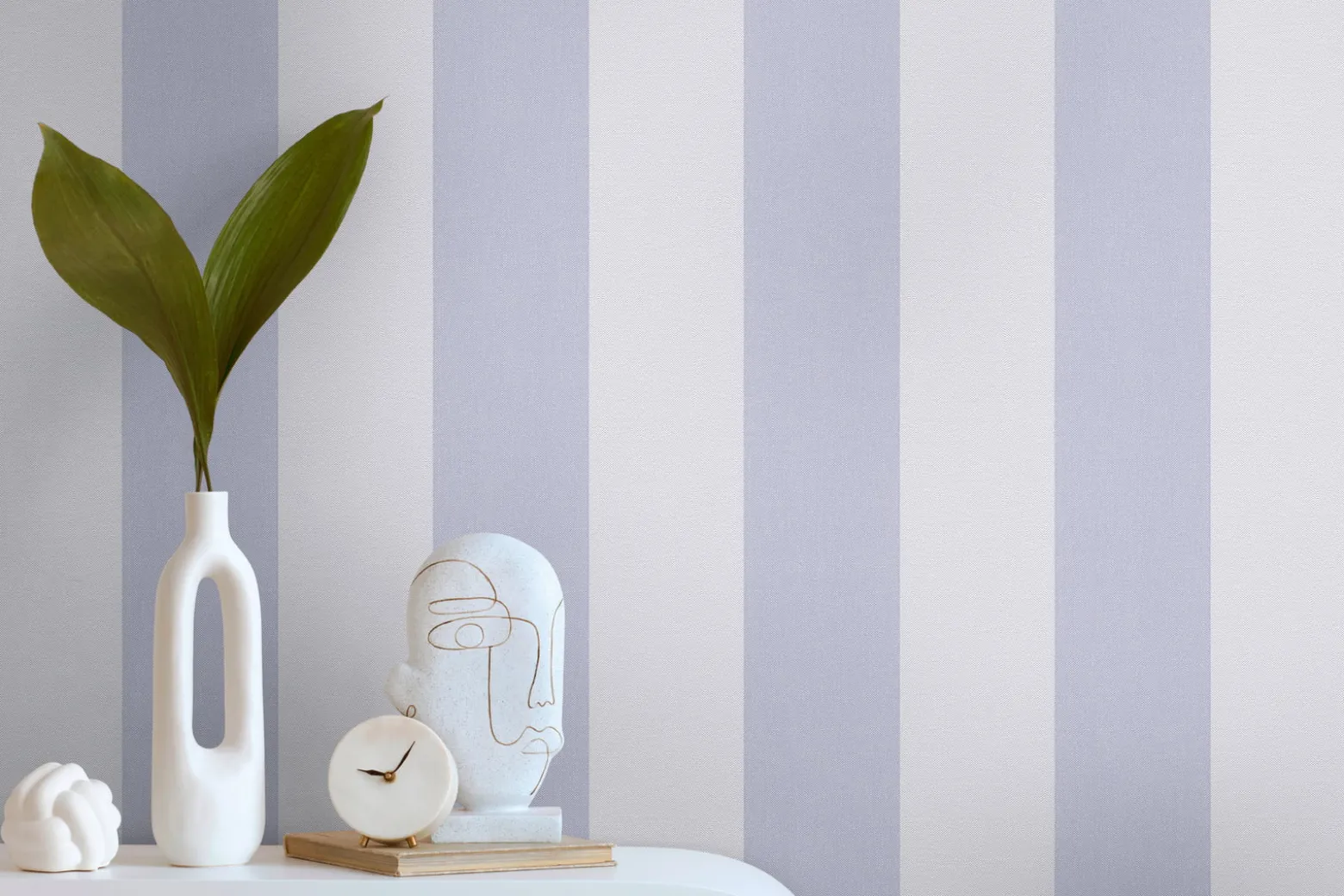 Vliestapete Streifen Struktur Blau Lila 3979-04