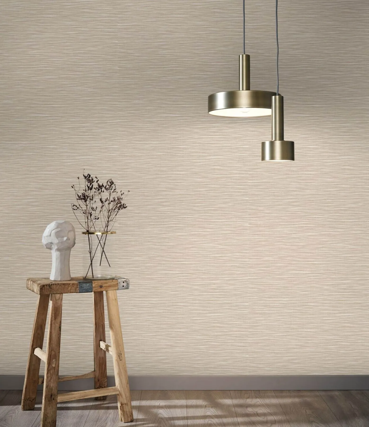 Vliestapete Striche Natur Struktur beige 33316