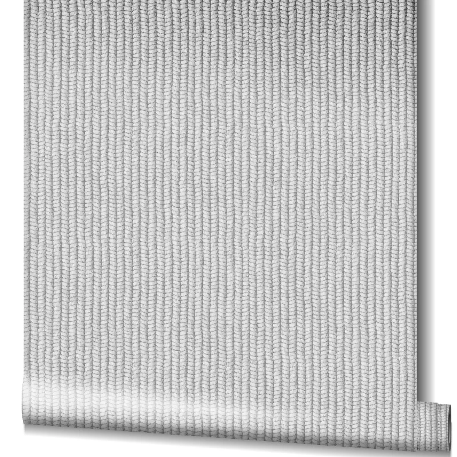 Vliestapete Strick Muster 3D-Optik Hellgrau 47483