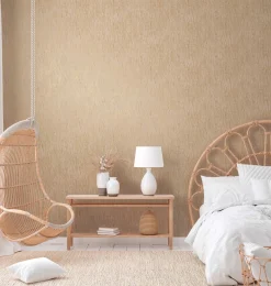 Vliestapete Struktur Beige Kupfer Metallic 38598-5