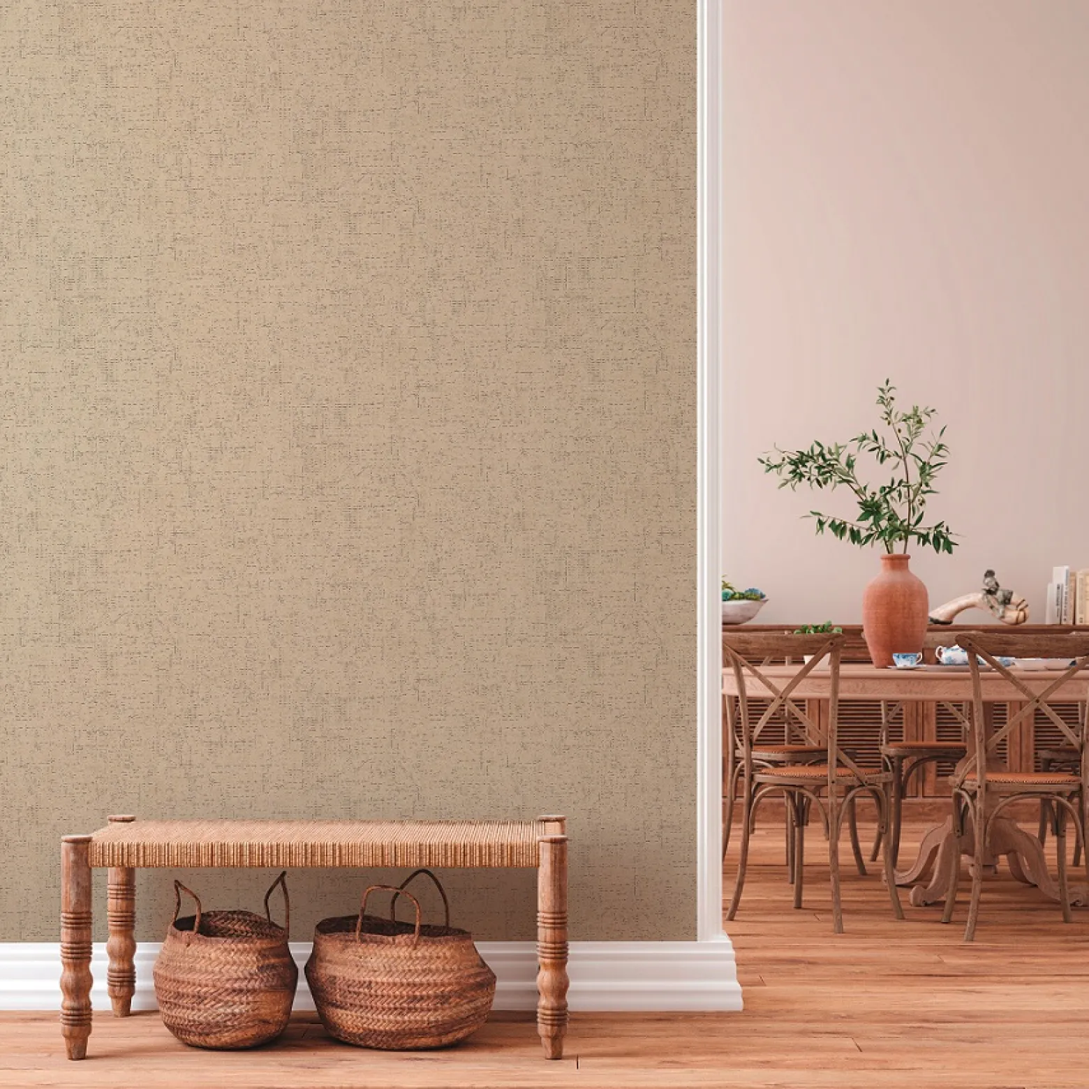 Vliestapete Struktur Design braun beige 37904-3